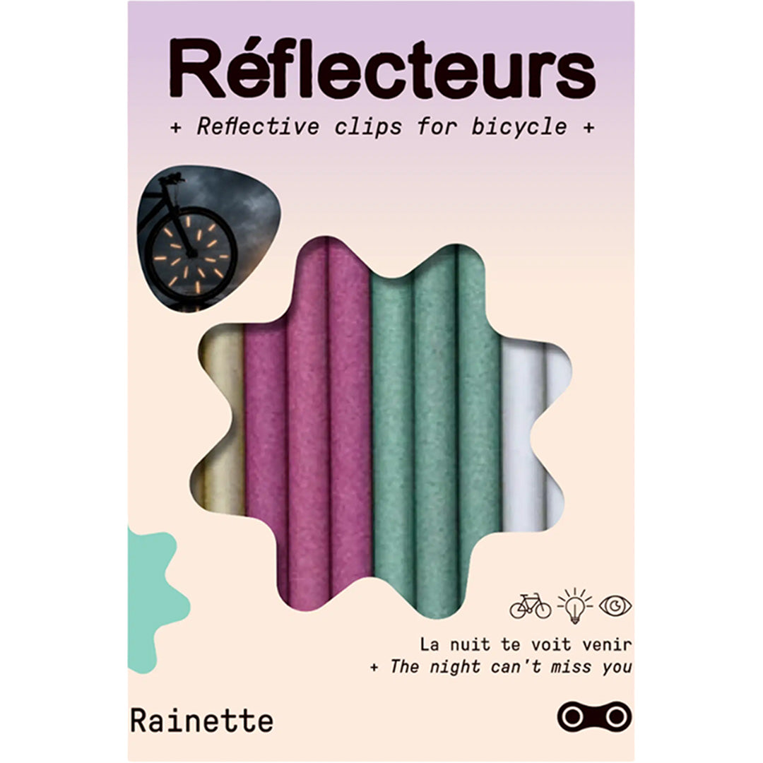 rainette réflecteurs de rayons quatre couleurs métalliques