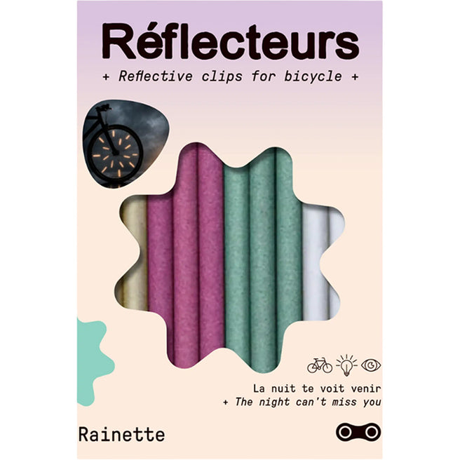 rainette réflecteurs de rayons quatre couleurs métalliques