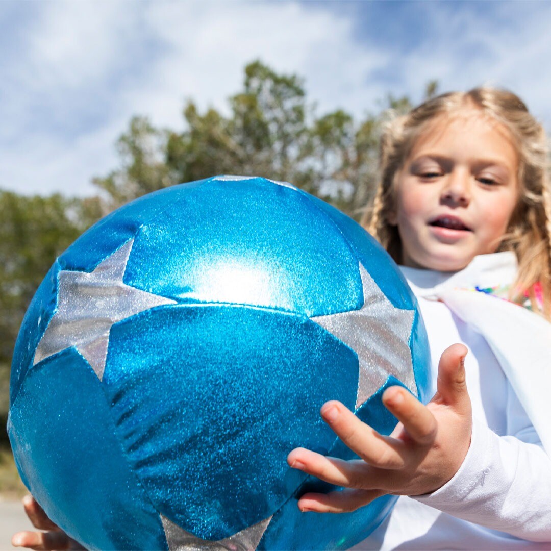 ratatam speelbal sterren - blauw - 30 cm | BT-J006 | 1