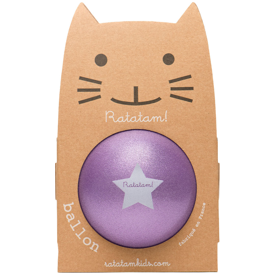 ratatam speelbal zomer kat - glitter paars | B004 |  2