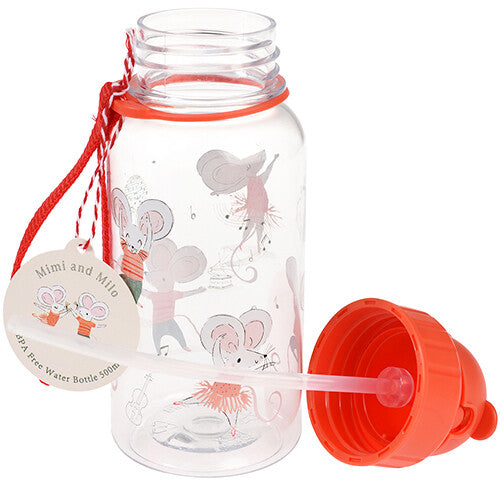 rex london drinkfles met rietje - mimi and milo - 500 ml | 29726 | 2