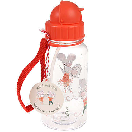 rex london drinkfles met rietje - mimi and milo - 500 ml | 29726 | 5