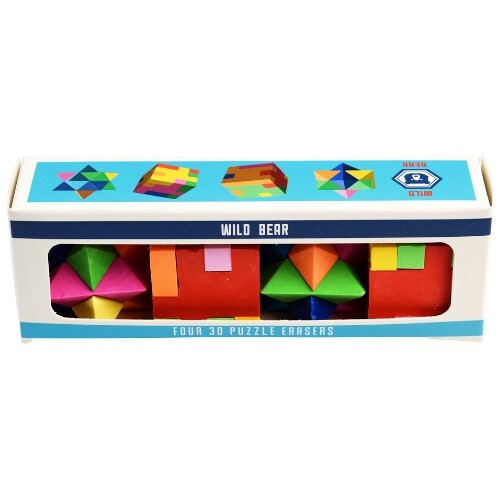 rex london gummetjes 3D puzzels - 4st  | 30069 | 1