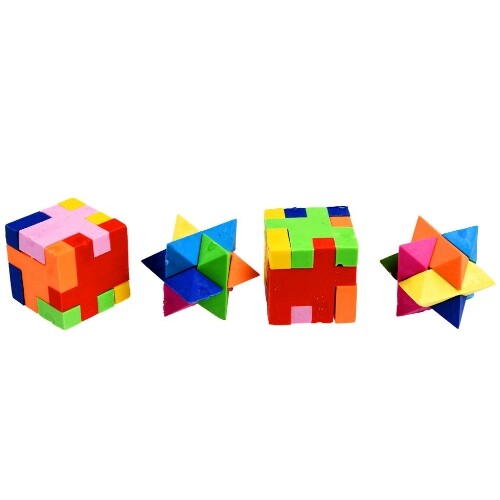 rex london gummetjes 3D puzzels - 4st  | 30069 | 2