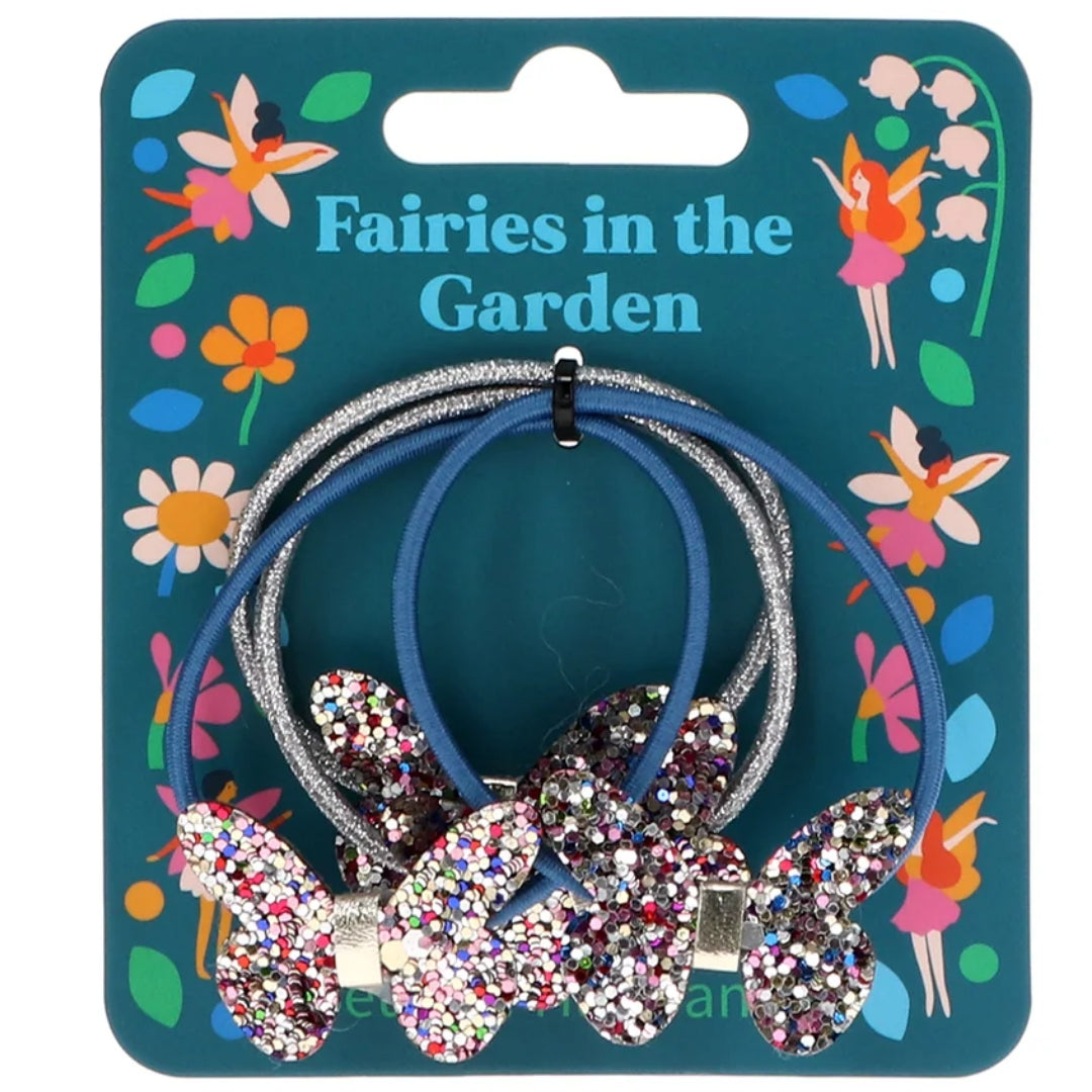 rex london haarelastiekjes fairies in the garden - butterfly - 4st | 30291 | 0