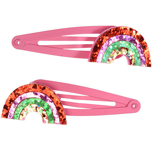 rex london haarspeldjes rainbow glitter - 2st | 29696 | 0