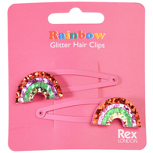 rex london haarspeldjes rainbow glitter - 2st | 29696 | 3