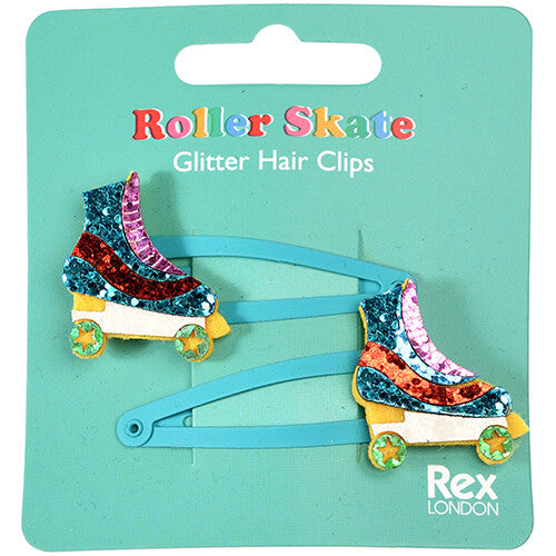 rex london haarspeldjes roller skate glitter - 2st | 29695 | 3