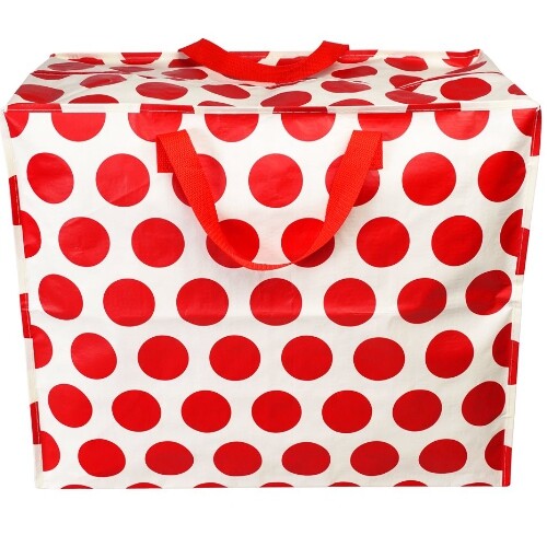 rex london jumbo opbergtas red on white spotlight | 29605 | 1