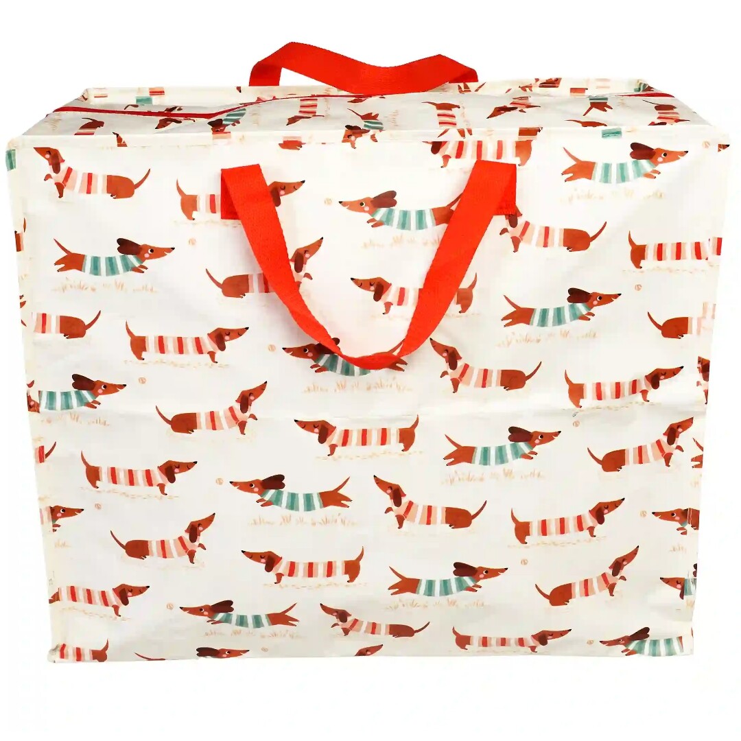 rex london jumbo opbergtas sausage dog | 30216 | 2