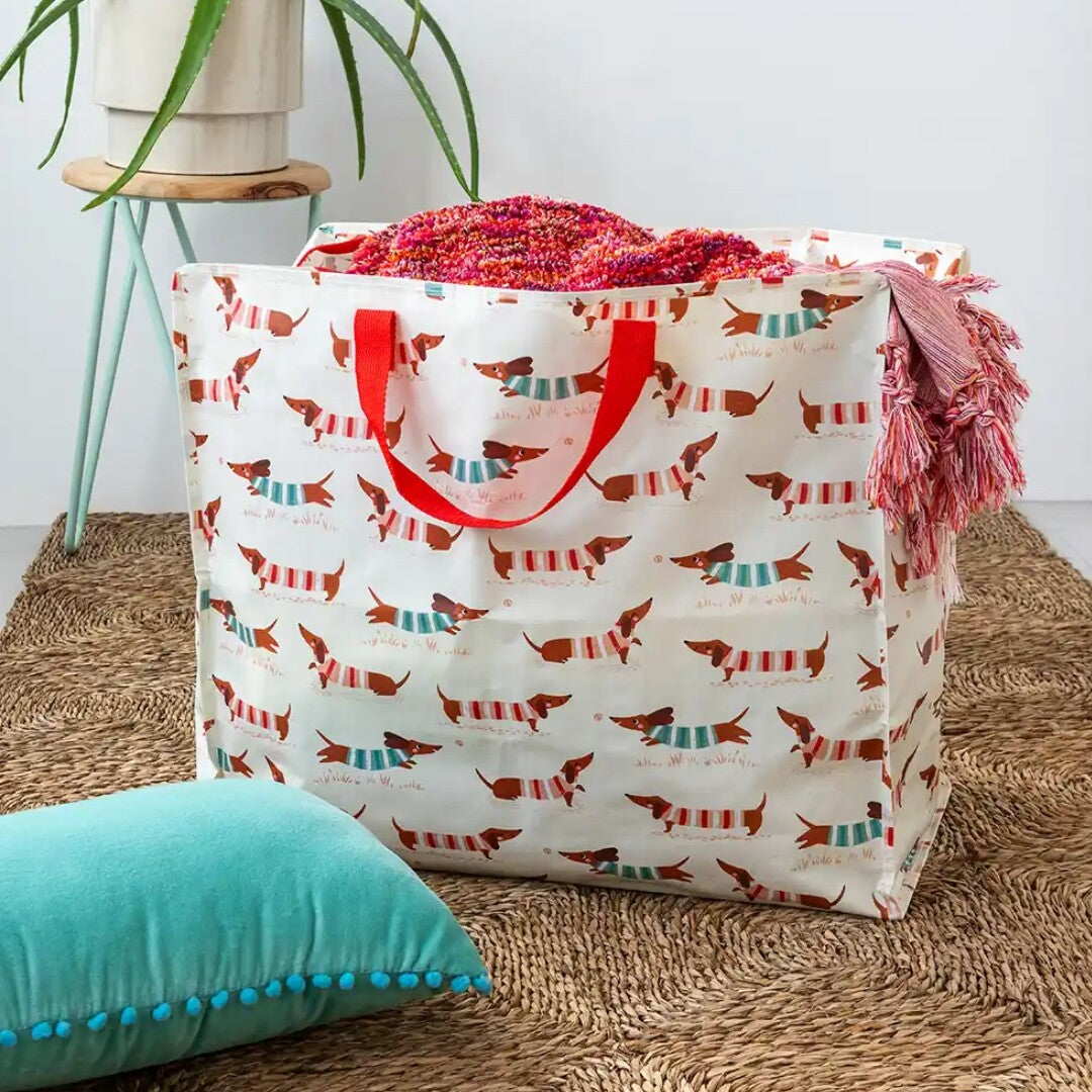 rex london jumbo opbergtas sausage dog | 30216 | 3