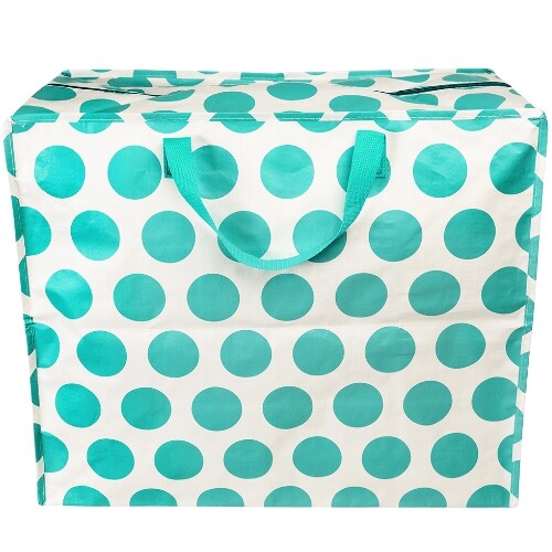rex london jumbo opbergtas turquoise on white spotlight | 29606 | 1