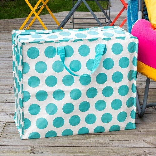 rex london jumbo opbergtas turquoise on white spotlight | 29606 | 2