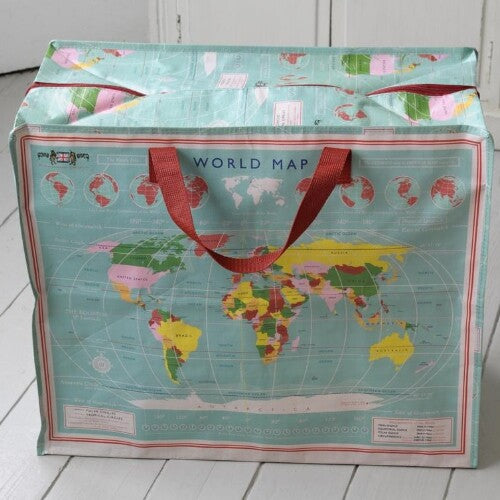 rex london jumbo opbergtas world map | 24486 | 3