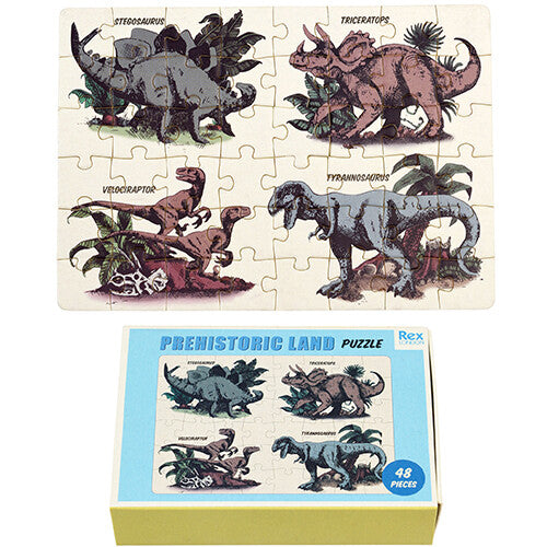 rex london mini puzzel prehistoric land - 48st | 29525 | 0