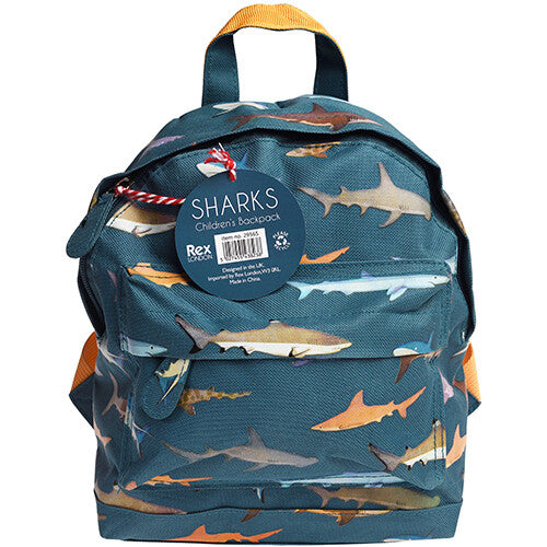 rex london mini rugzak sharks - 25 cm | 29565 | 2