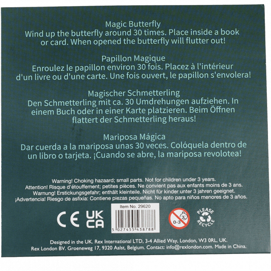 rex london opwindbare vlinder roze | 29620 | 3