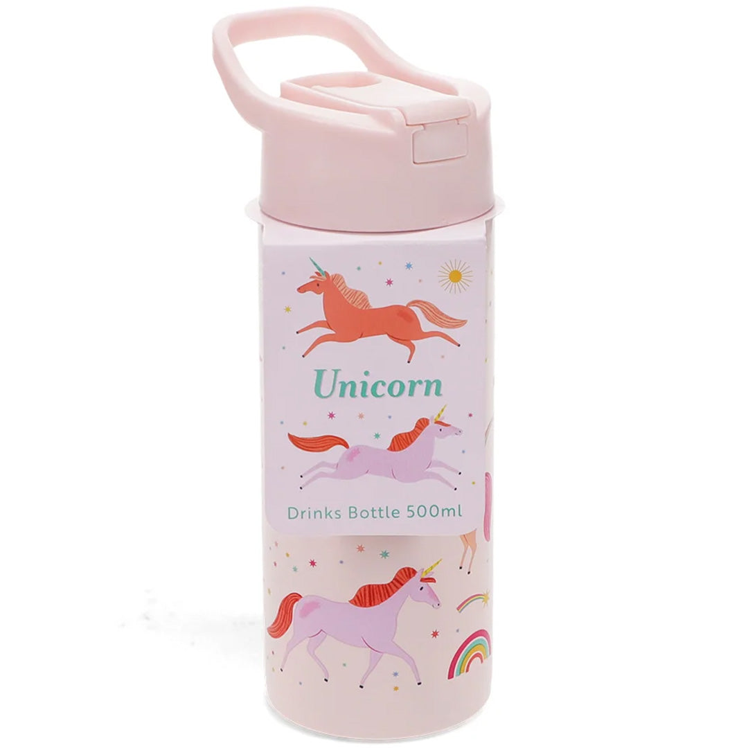 rex london rvs drinkfles met rietje - unicorn - 500 ml | 30967 | 4