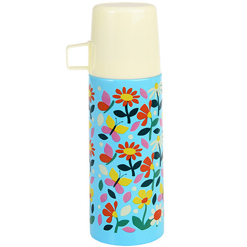 rex london rvs thermosfles met beker - butterfly garden - 350 ml | 29574 | 1