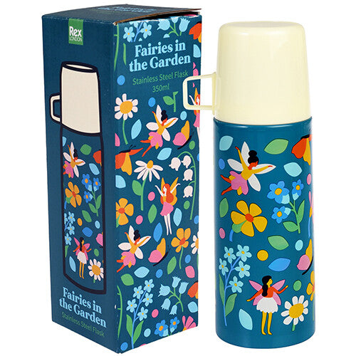 rex london rvs thermosfles met beker - fairies in the garden - 350 ml | 29573 | 2