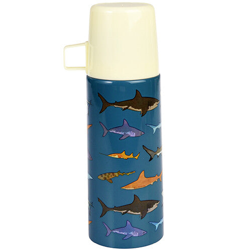 rex london rvs thermosfles met beker - sharks - 350 ml | 29575 | 1