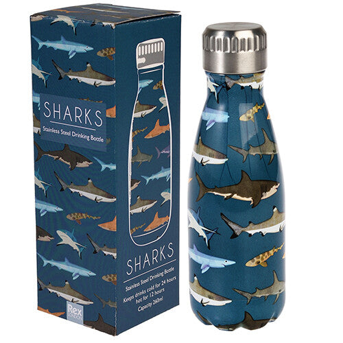 rex london rvs thermosfles sharks - 260 ml  | 29570 | 2
