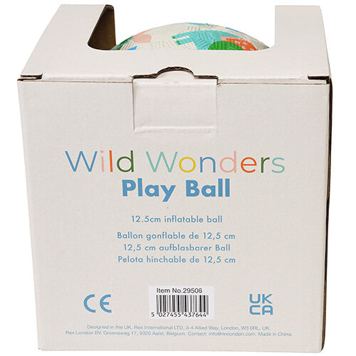 rex london speelbal wild wonders - 12,5 cm | 29506 | 2