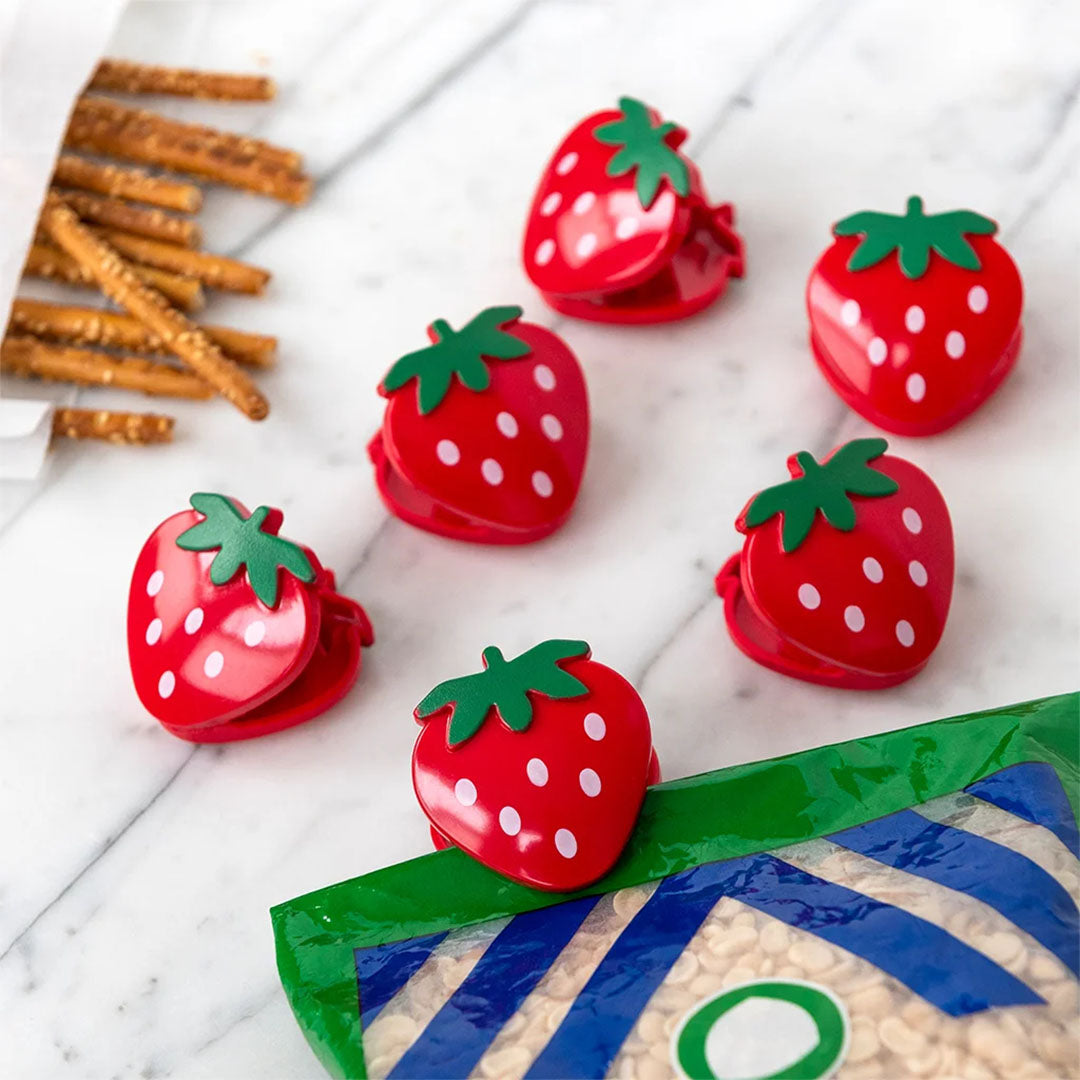 rex london tasclips - strawberry - 6st | REX31700 | 3