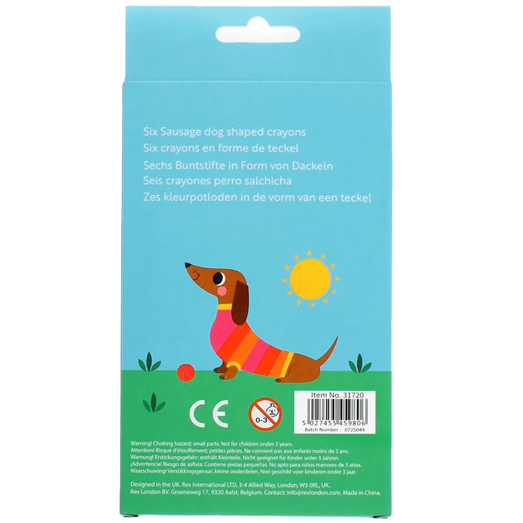 rex london waskrijt - sausage dog - 6st | REX31720 | 3