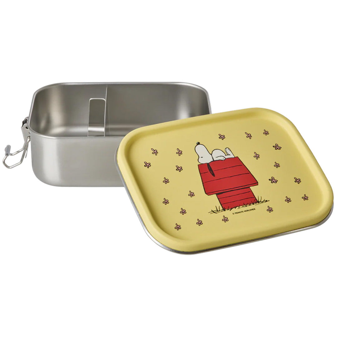 rice rvs broodtrommel snoopy - geel - klein | STLUN-SSNOOPB | 1
