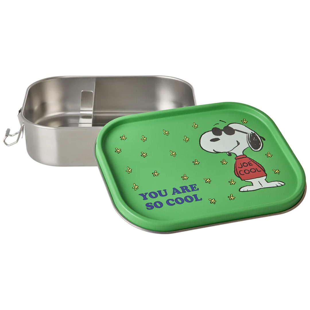 rice rvs broodtrommel snoopy - groen | STLUN-LSNOOPG | 1