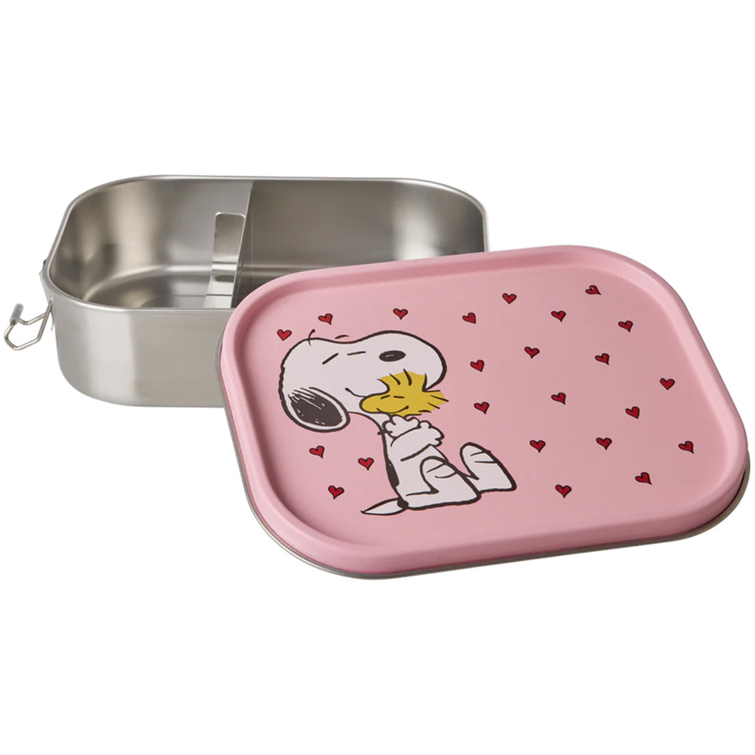 rice rvs broodtrommel snoopy - roze | STLUN-LSNOOPI | 1