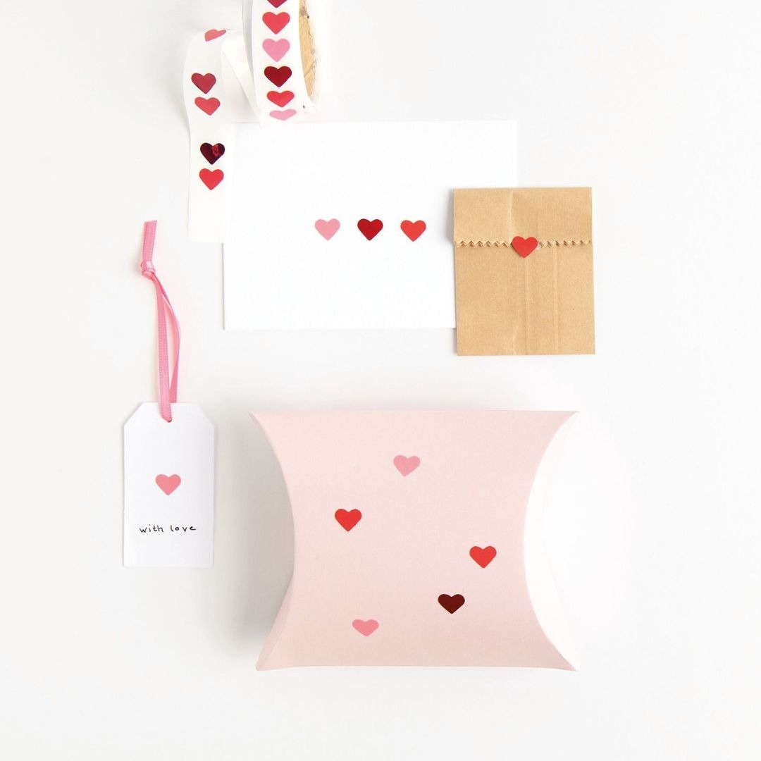 rol mini stickers - neon hartjes | 300973 | 1