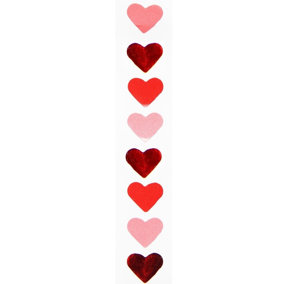 rol mini stickers - neon hartjes | 300973 | 2