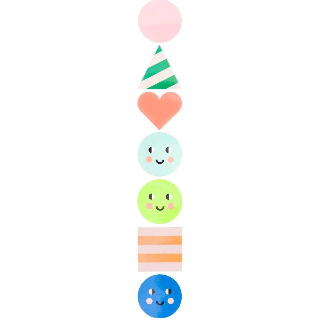 rol stickers - vormen - 120st | 300313 | 2