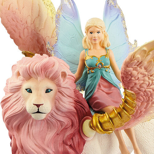 schleich bayala elfje op gevleugelde leeuw | 70714 | 1