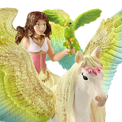 schleich bayala glitterpegasus met fee surah | 70566 | 1