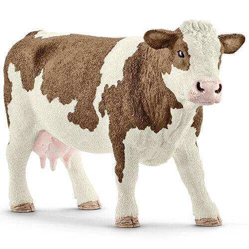 schleich farm world gevlekt vee koe - 13 cm | 13801 | 0