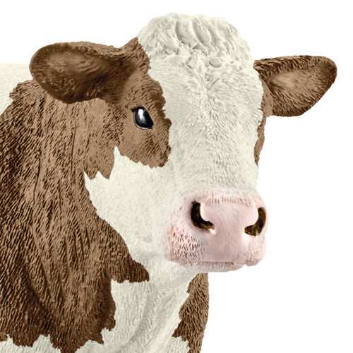 schleich farm world gevlekt vee koe - 13 cm | 13801 | 1