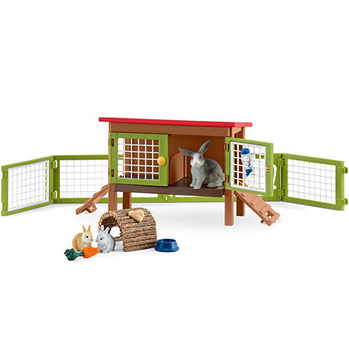 schleich farm world konijnenhok met konijnen | 42420 | 0