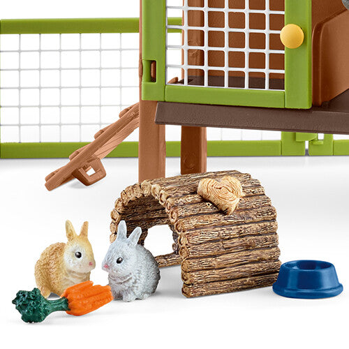 schleich farm world konijnenhok met konijnen | 42420 | 4