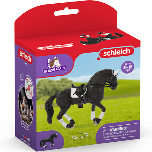 schleich horse club friese hengst wedstrijd - 15 cm | 42457 | 2
