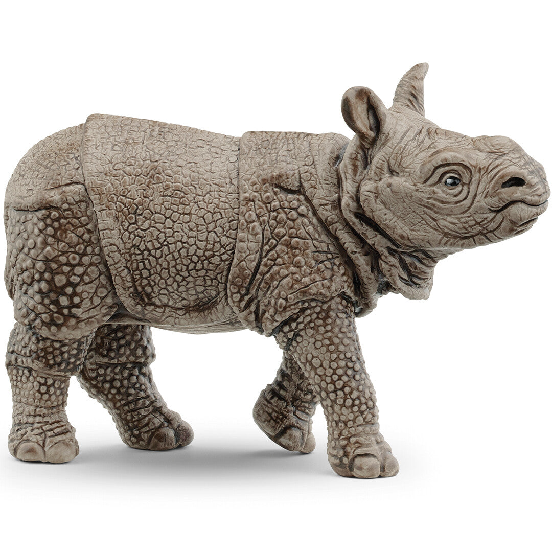 schleich wild life indisch neushoornkalf - 7,5 cm  | 14860 | 0