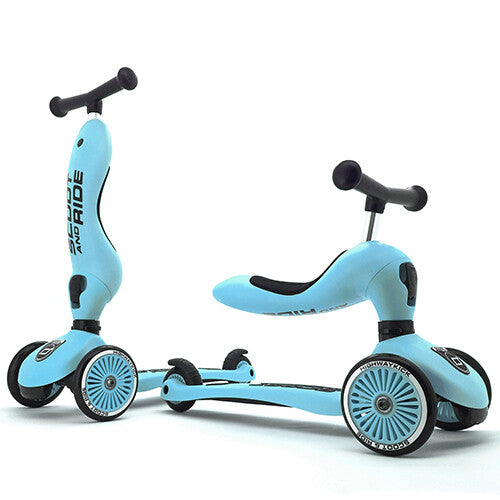scoot and ride 2-in-1 loopfiets en step - highwaykick 1 - blueberry  | SR-96352 | 0