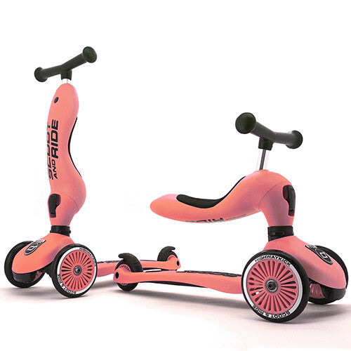 scoot and ride 2-in-1 loopfiets en step - highwaykick 1 - peach  | SR-96353 | 0