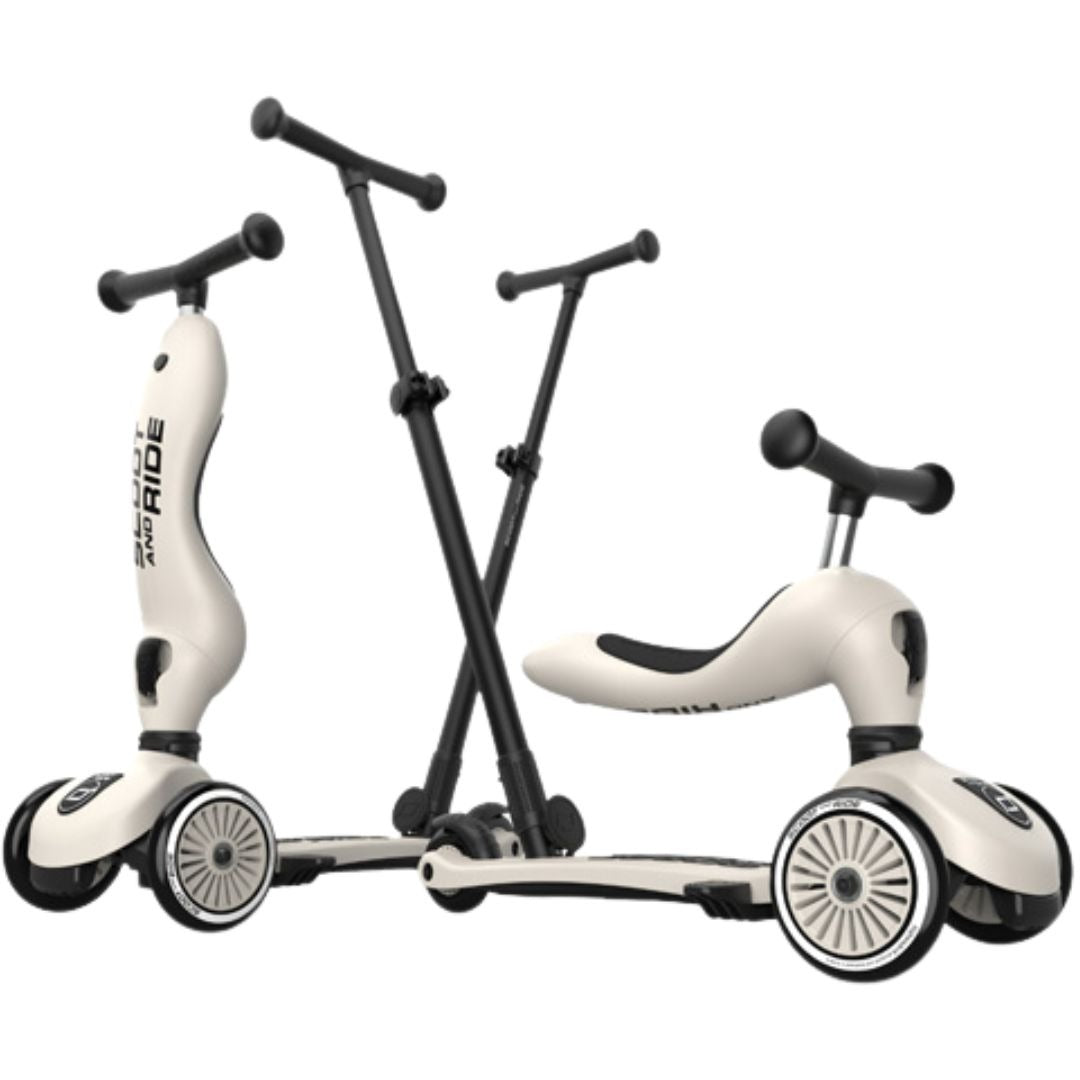 scoot and ride 2-in-1 loopfiets en step - push and go - ash | SR-00067 | 0