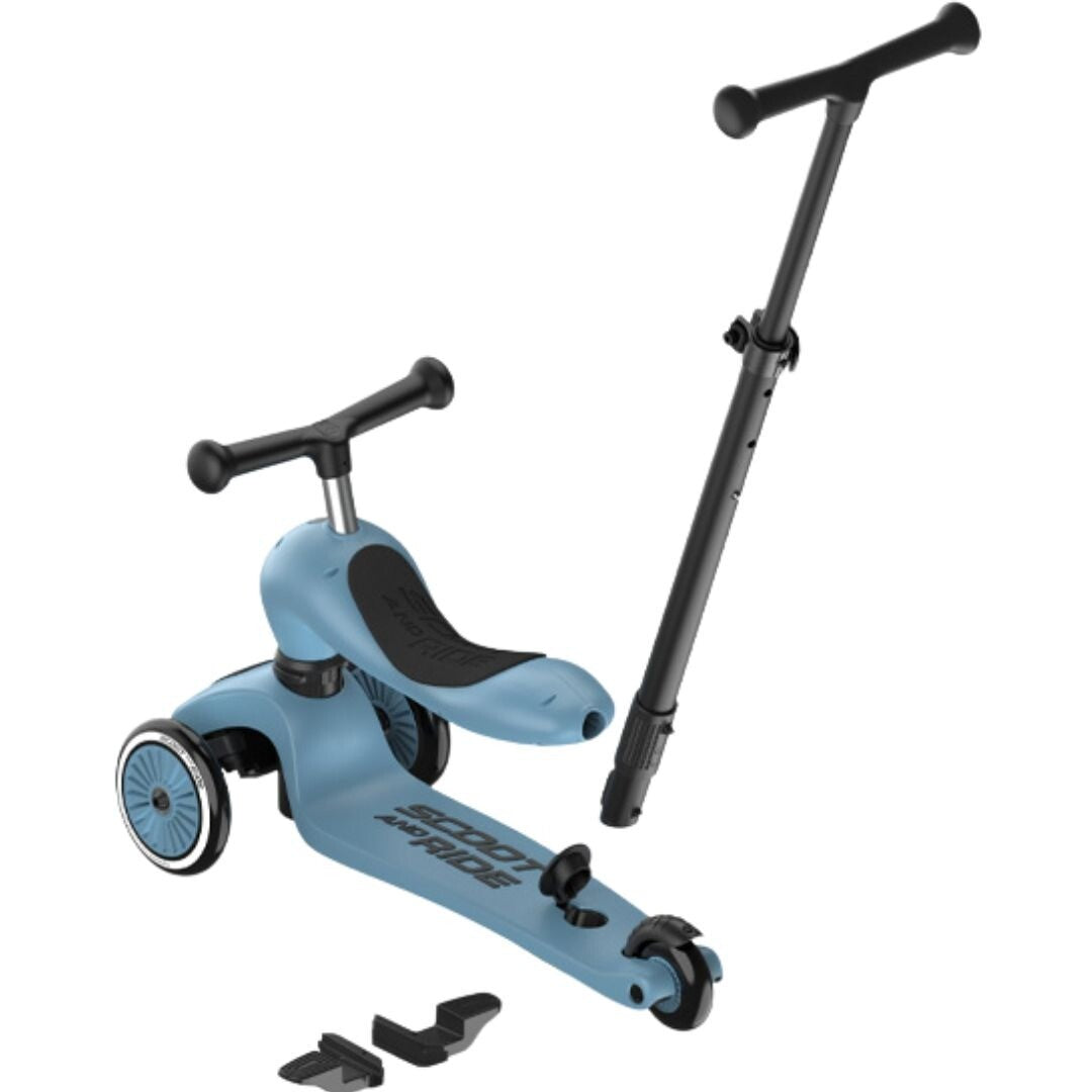 scoot and ride 2-in-1 loopfiets en step - push and go - steel | SR-00071 | 6