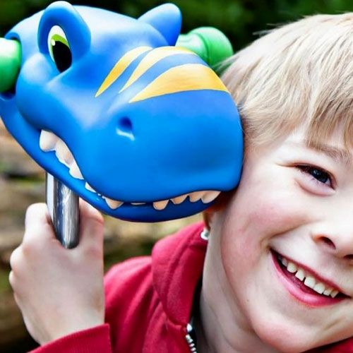 scootaheadz kinderstep accessoire dinohoofd - blauw  | 10101 | 1