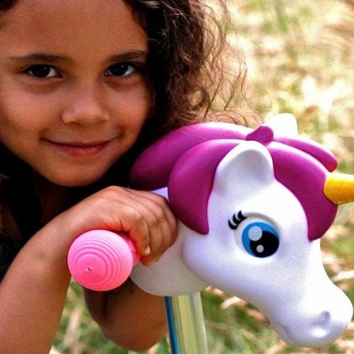 scootaheadz kinderstep accessoire eenhoornhoofd - wit  | 10301 | 1