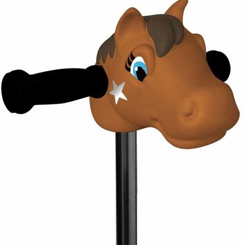 scootaheadz kinderstep accessoire ponyhoofd - bruin  | 10203 | 0